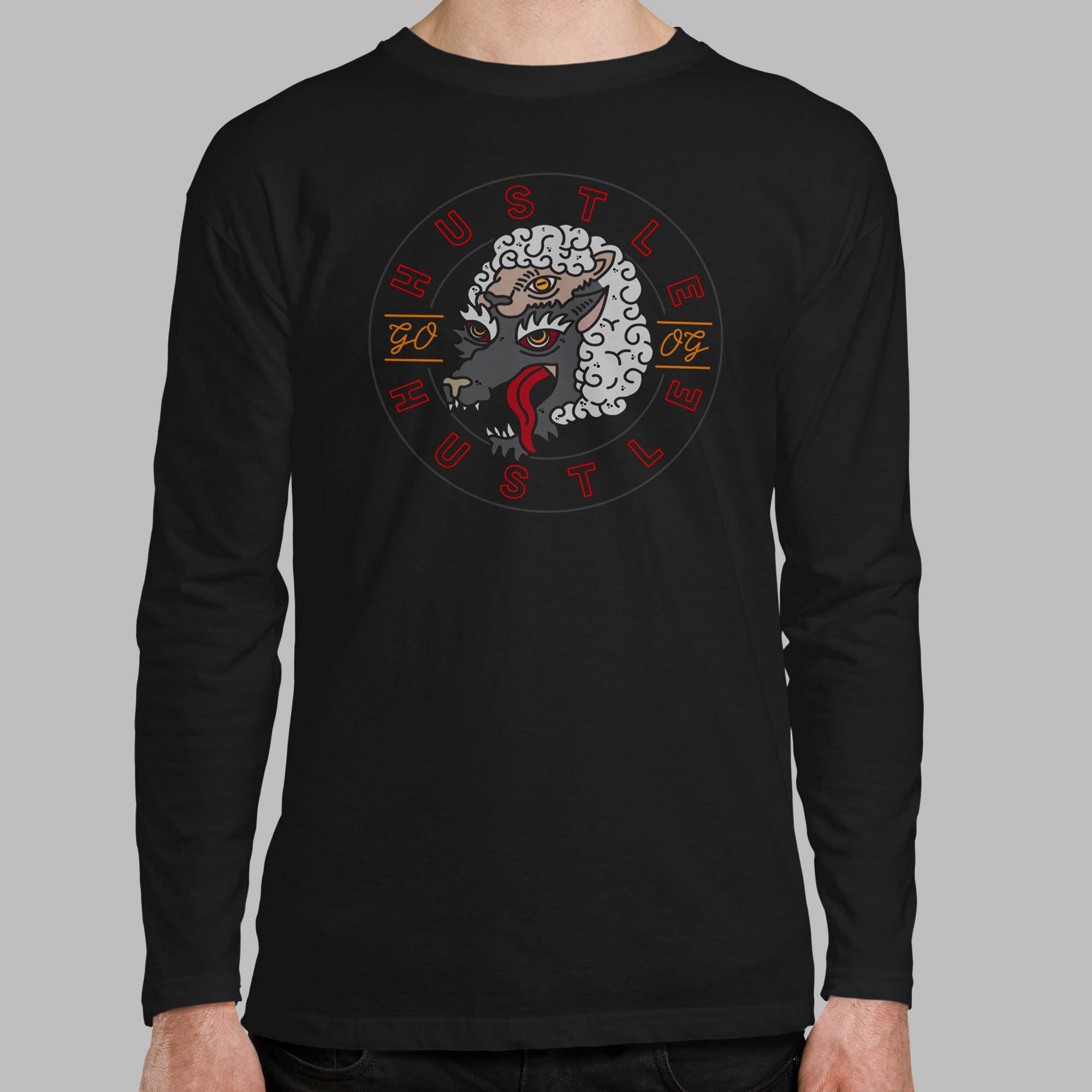 トップス everyone original logo long sleeve tee everyone original logo long sleeve tee shirt (BLACK) | everyone