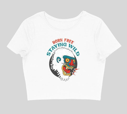 Born Free, Staying Wild Women's Crop Top