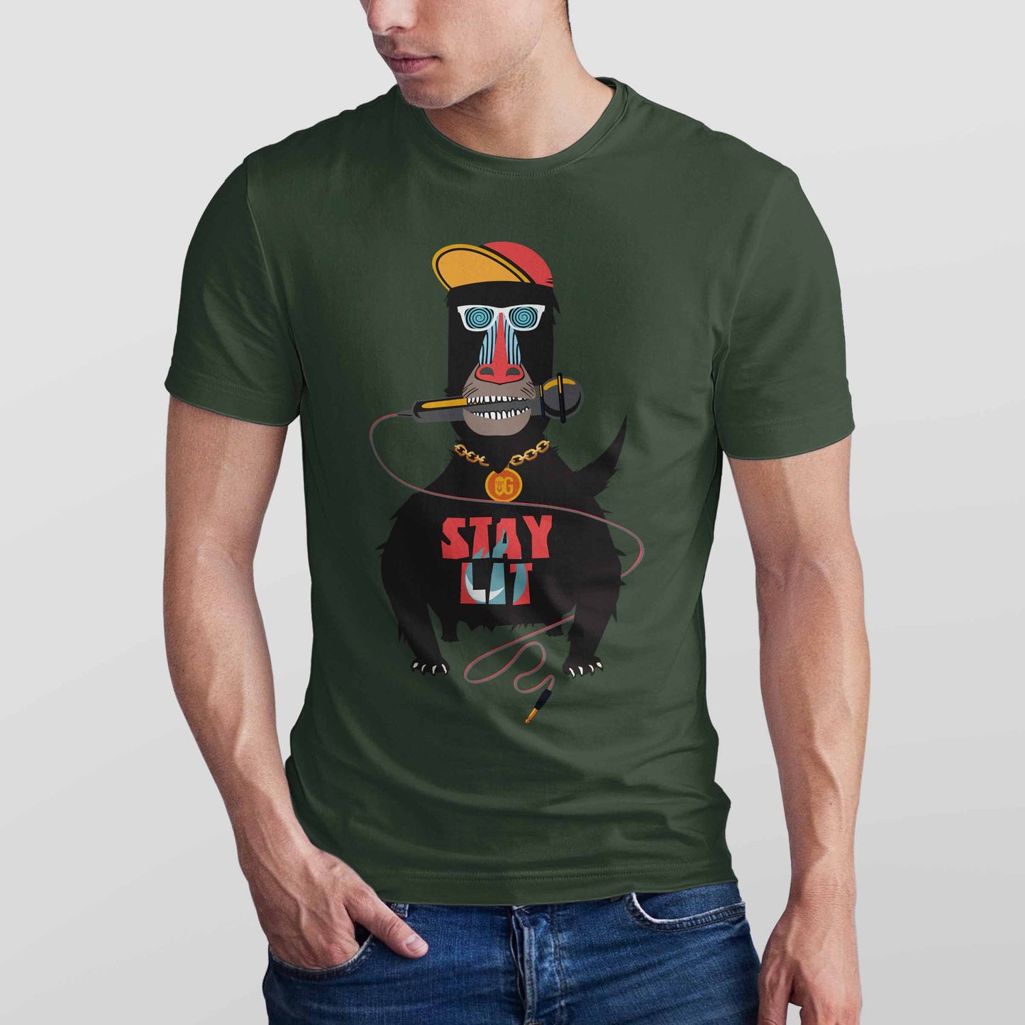 Stay Lit Men's T-shirt (Black)
