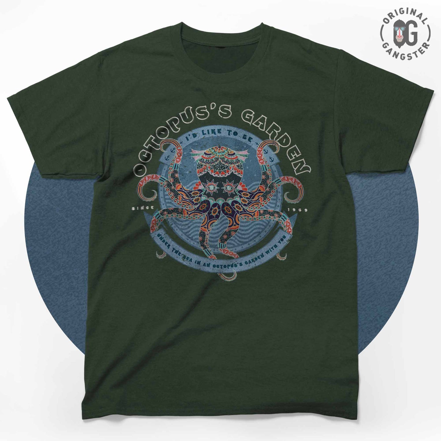 The Beatles 'Octopus's Garden' Unisex T-shirt (Black)