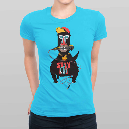 Stay Lit Women's T-shirt (Black)