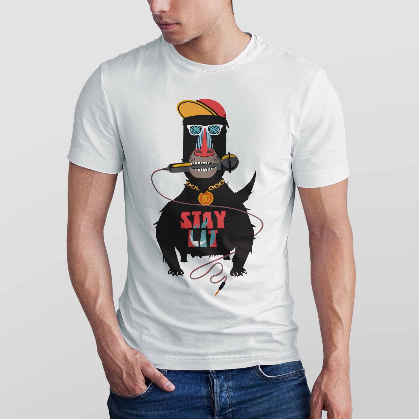 Stay Lit Men's T-shirt (Black)