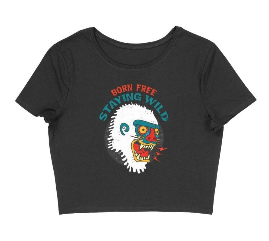 Born Free, Staying Wild Women's Crop Top