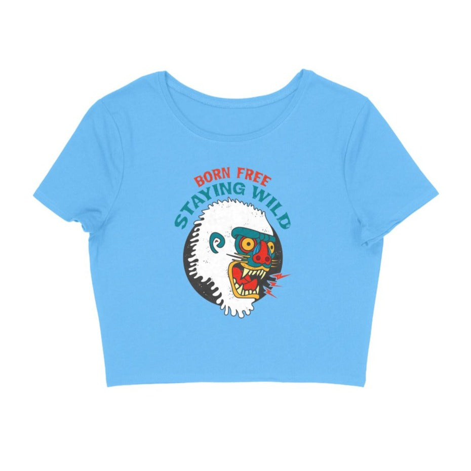Born Free, Staying Wild Women's Crop Top