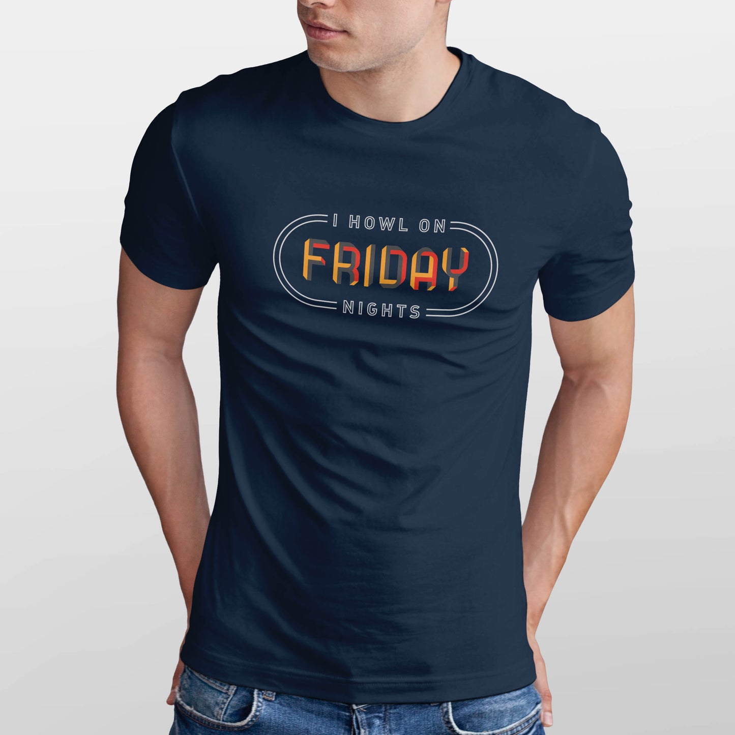 I Howl On Friday Nights Men's T-shirt