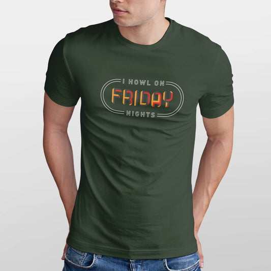 I Howl On Friday Nights Men's T-shirt