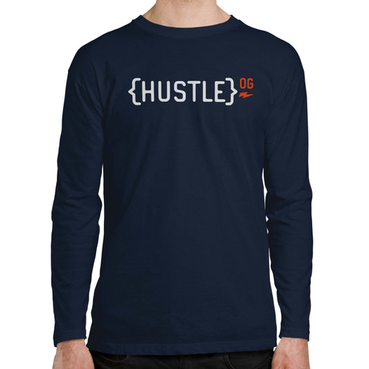 Hustle to the power of OG Men's Long Sleeve T-shirt