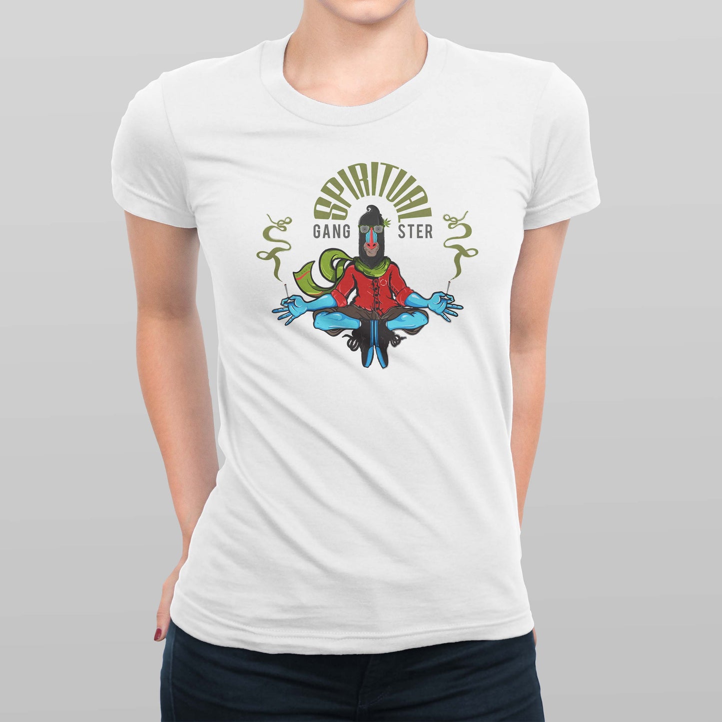 Spiritual Gangster Women's T-shirt (Green)